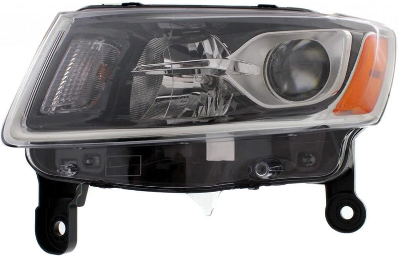 Driver Side Halogen Headlight Assembly – Chrome Bezel – For Laredo and Limited Models