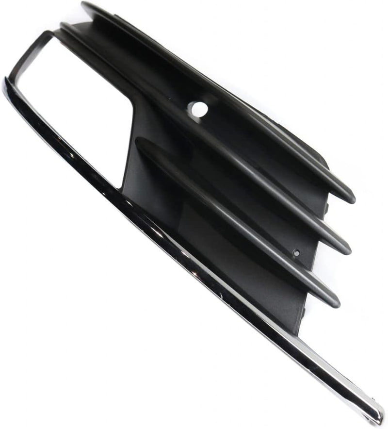 Driver Side Fog Light Bezel; Without S-Line; Black