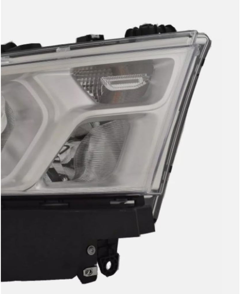 Passenger Side Halogen Headlight Assembly – Chrome Bezel – Without Logo