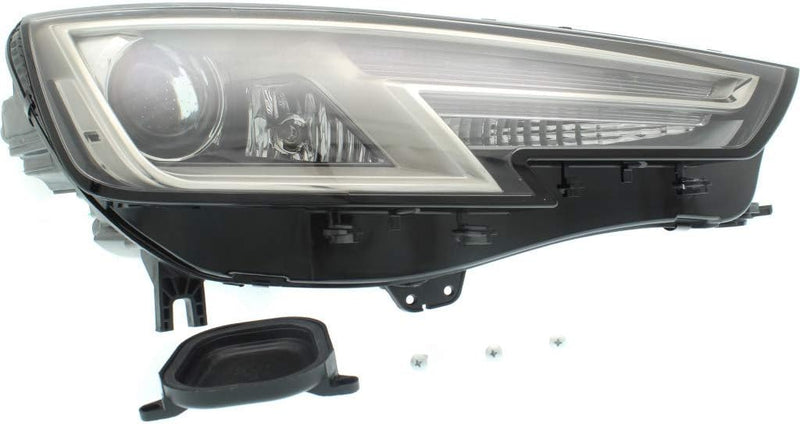 Passenger Side HID Headlight Lens and Housing; With Round Projector