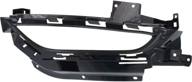 Driver Side Fog Light Bezel – For Use with LED Oblong Fogs – Gloss Black – For Use with Adaptive Cruise