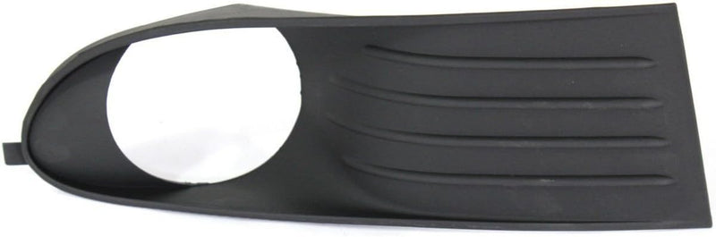 Passenger Side Front Fog Light Bezel – Textured – With 1-Piece Bumper