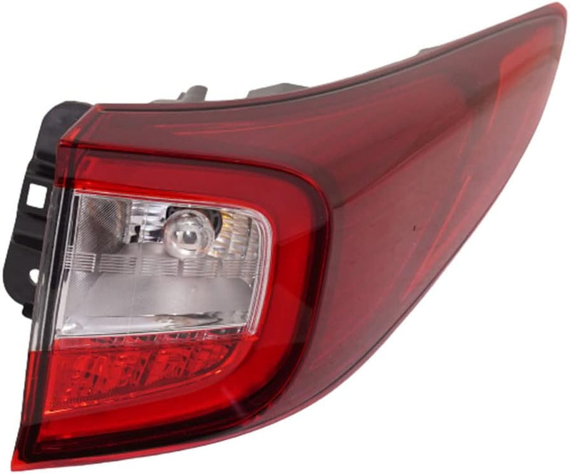 Passenger Side Outer LED Tail Light Assembly; Without Logo