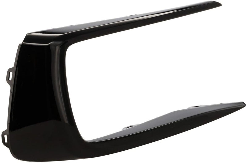 Front Passenger Side Fog Light Trim; With A-Spec; Painted Gloss Black