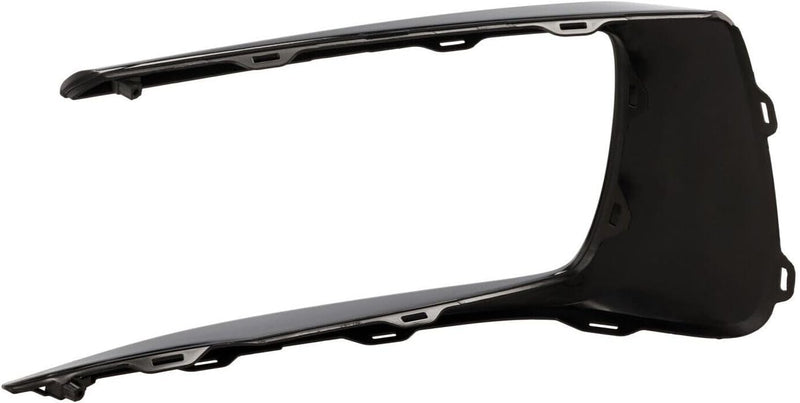 Front Passenger Side Fog Light Trim; With A-Spec; Painted Gloss Black