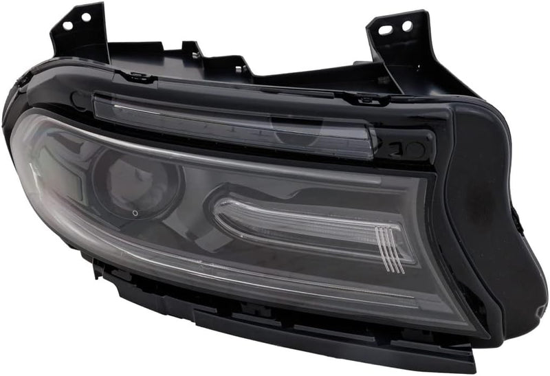 Passenger Side Halogen Headlight Assembly – With LED Daytime Running Lamp – Without Logo