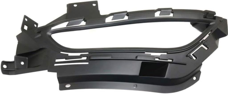 Front Passenger Side Fog Light Bezel – For Use with LED Oblong Fogs – For Use Without Adaptive Cruise – Satin Black