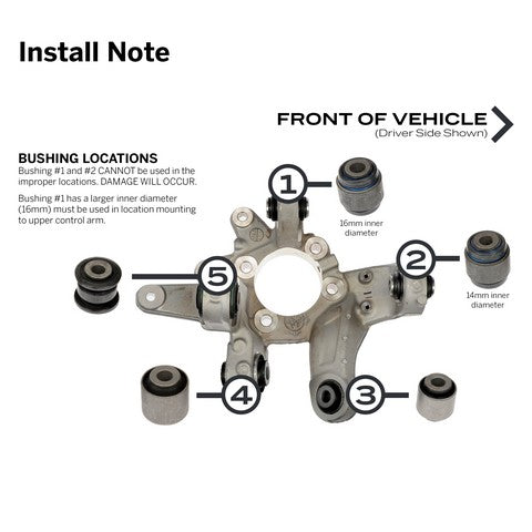 Suspension Knuckle Bushing Kit Dorman-OE Solutions 523-318