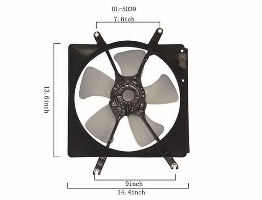 Engine Cooling Fan Assembly Agility Autoparts 6011103