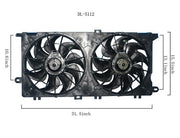 Dual Radiator and Condenser Fan Assembly Agility Autoparts 6012105