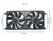Dual Radiator and Condenser Fan Assembly Agility Autoparts 6014101