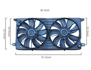 Dual Radiator and Condenser Fan Assembly Agility Autoparts 6014103
