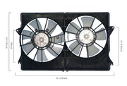 Dual Radiator and Condenser Fan Assembly Agility Autoparts 6015102