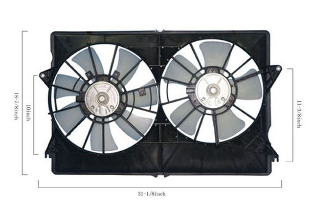 Dual Radiator and Condenser Fan Assembly Agility Autoparts 6015102
