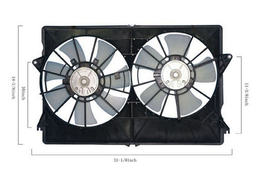Dual Radiator and Condenser Fan Assembly Agility Autoparts 6015102