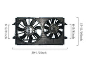Dual Radiator and Condenser Fan Assembly Agility Autoparts 6016125