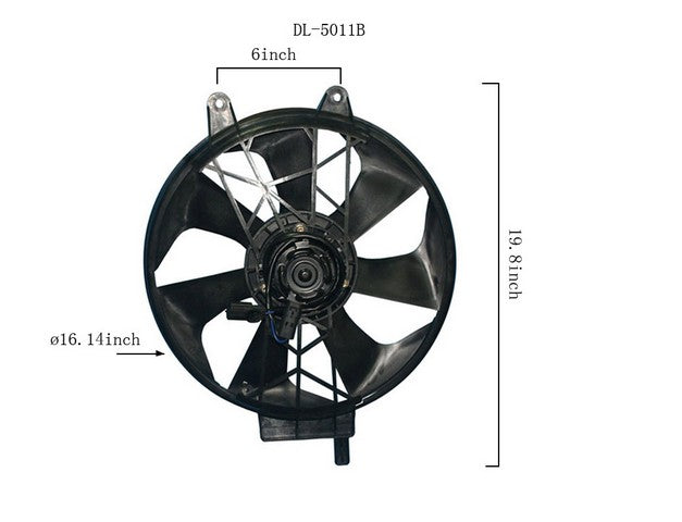 Dual Radiator and Condenser Fan Assembly Agility Autoparts 6017101