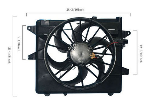 Dual Radiator and Condenser Fan Assembly Agility Autoparts 6018119