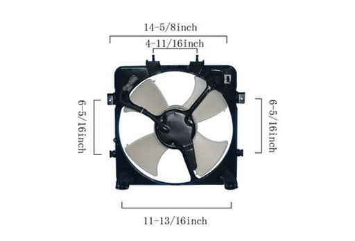 A/C Condenser Fan Assembly Agility Autoparts 6019120