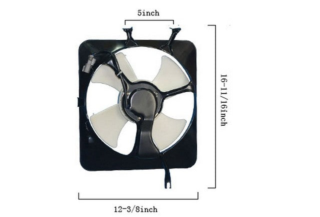 A/C Condenser Fan Assembly Agility Autoparts 6019124
