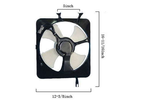 A/C Condenser Fan Assembly Agility Autoparts 6019124