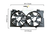 Dual Radiator and Condenser Fan Assembly Agility Autoparts 6028117