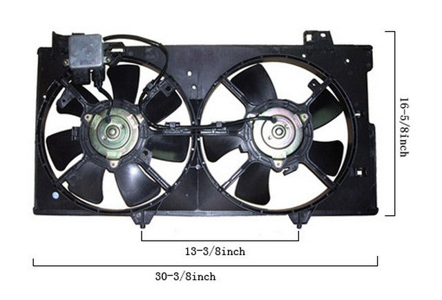 Dual Radiator and Condenser Fan Assembly Agility Autoparts 6028120