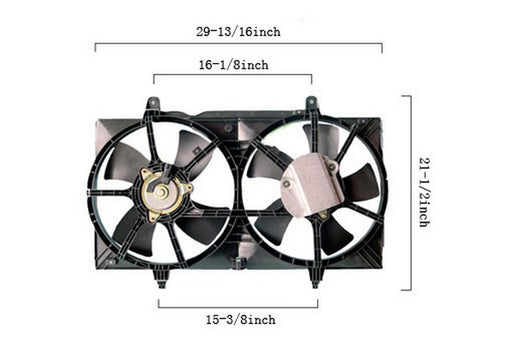 Dual Radiator and Condenser Fan Assembly Agility Autoparts 6029140
