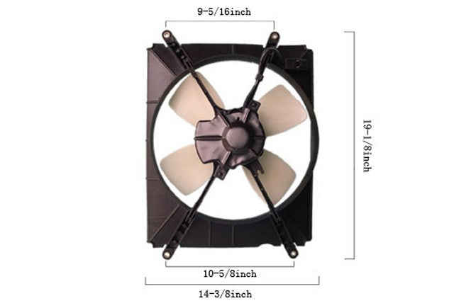 A/C Condenser Fan Assembly Agility Autoparts 6034120