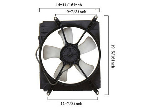 Engine Cooling Fan Assembly Agility Autoparts 6034122