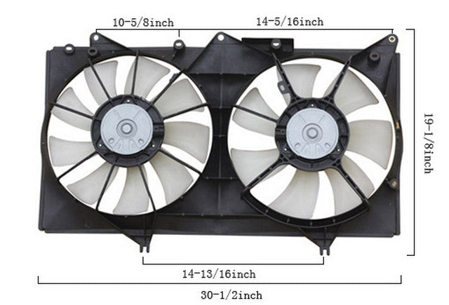 Dual Radiator and Condenser Fan Assembly Agility Autoparts 6034127