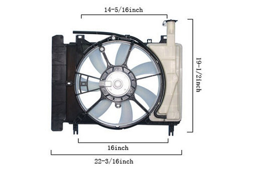 Dual Radiator and Condenser Fan Assembly Agility Autoparts 6034148
