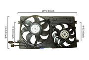 Dual Radiator and Condenser Fan Assembly Agility Autoparts 6035101