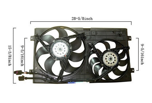 Dual Radiator and Condenser Fan Assembly Agility Autoparts 6035101