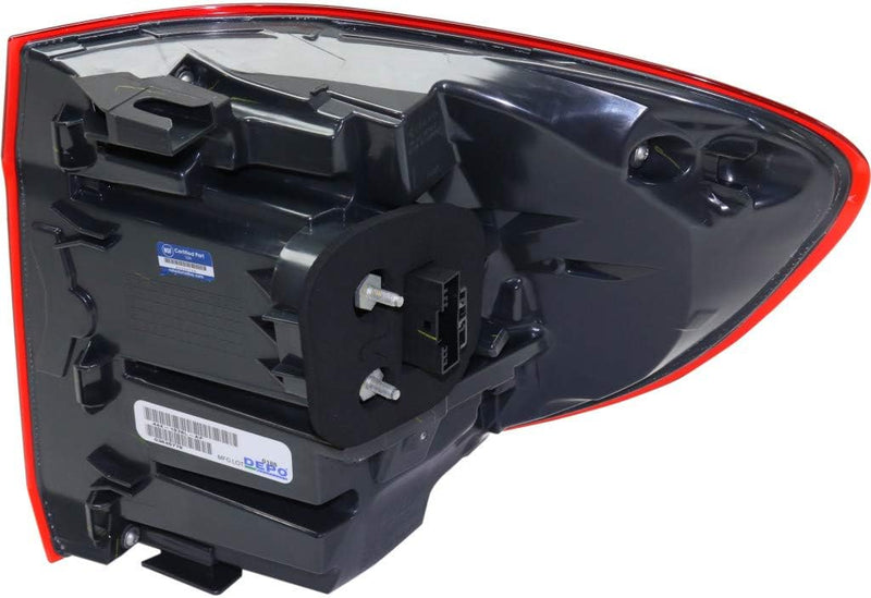 Driver Side Outer Tail Light Assembly – Body Mounted – Without Logo