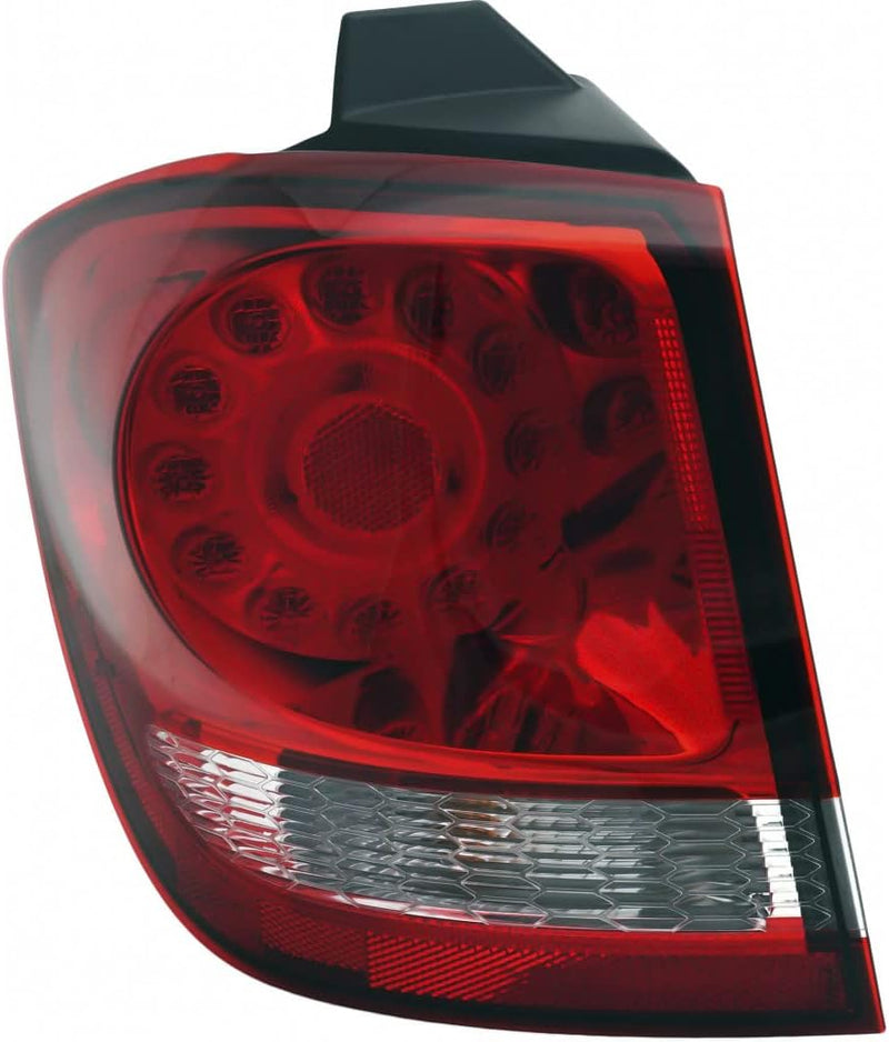 Driver Side Outer LED Tail Light Assembly – Without Black Trim