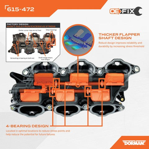 Engine Intake Manifold Dorman-OE Solutions 615-472