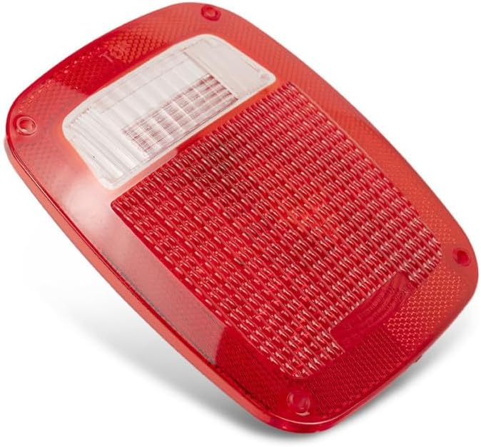 Driver or Passenger Side Tail Light Lens – Includes Gasket and Screw – Made of Plastic