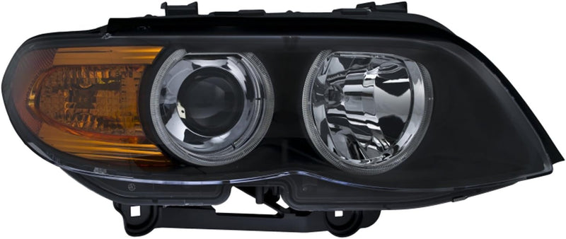 Passenger Side HID Headlight Lens and Housing – With Yellow Turn Signal