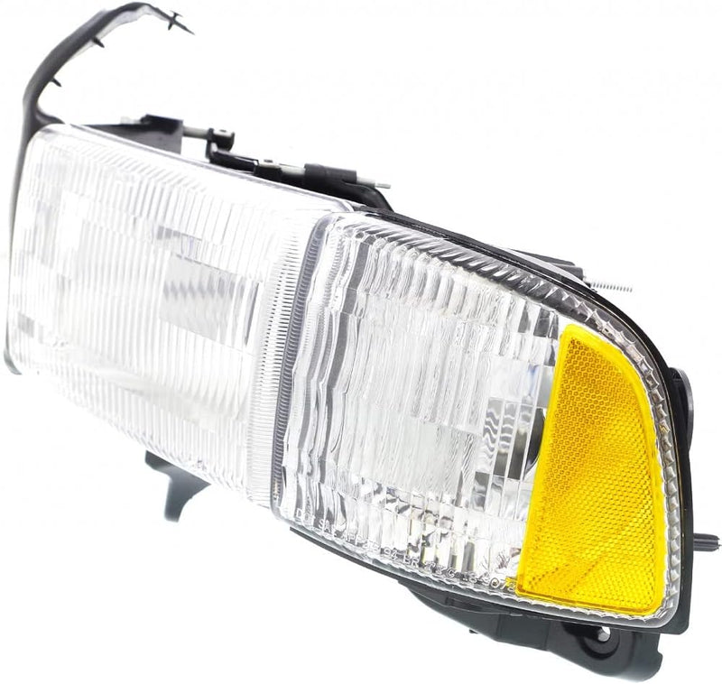 Driver Side Headlight Combination Assembly – With Park/Signal – Fits 1994–1998 All 1500 – Fits 1999–2002 Without Sport Except 2002 1500