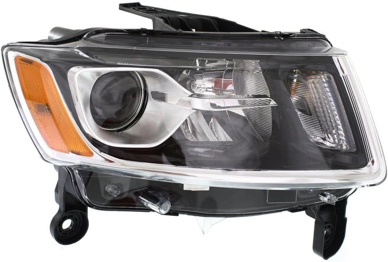 Passenger Side Halogen Headlight Assembly – Chrome Bezel – For Laredo and Limited Models