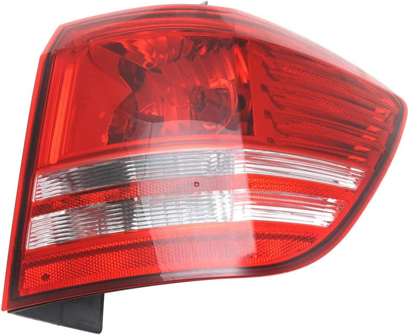 Passenger Side Outer Tail Light Assembly – Two Bulb Type – Without LED