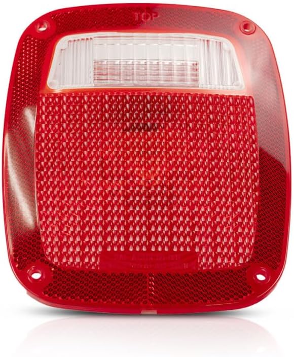 Driver or Passenger Side Tail Light Lens – Includes Gasket and Screw – Made of Plastic
