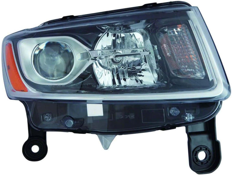 Remanufactured OE Passenger Side Halogen Headlight Assembly – Chrome Bezel – For Laredo and Limited Models