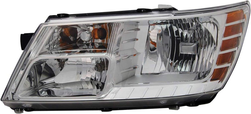 Remanufactured OE Driver Side Halogen Headlight Assembly – Chrome