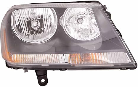 Passenger Side Headlight Assembly – With Black Bezel