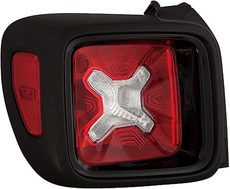 Driver Side Tail Light Assembly – With Gloss Black Trim – Without LED – Without Logo