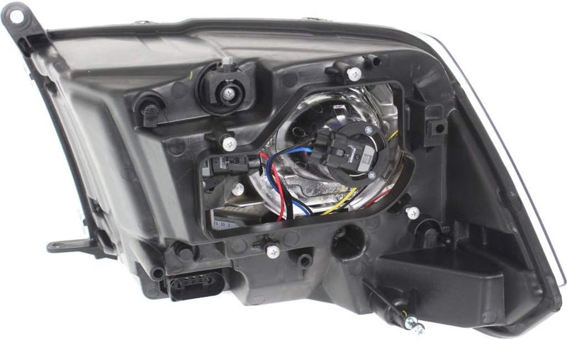 Passenger Side Halogen Projector Style Headlight Assembly – Chrome – Without Ram Logo