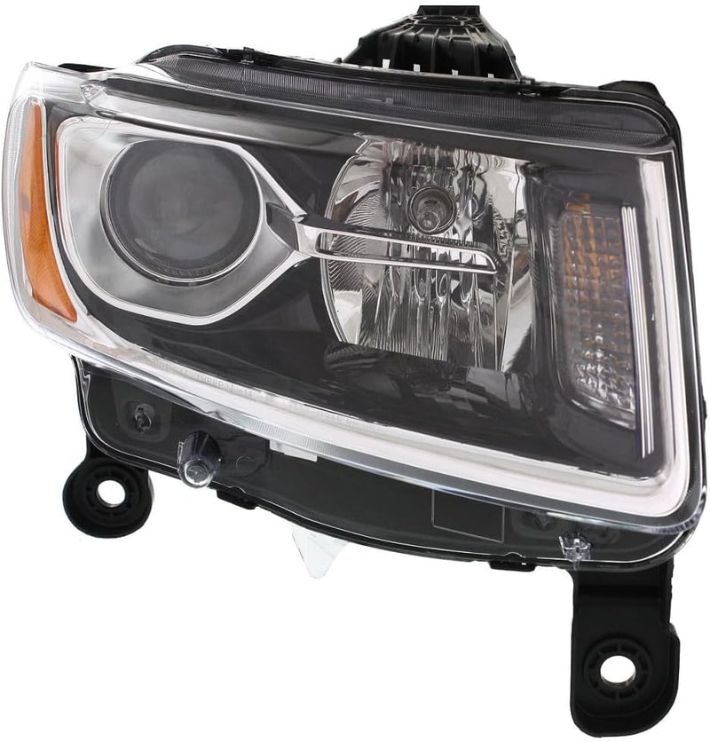 Passenger Side Halogen Headlight Assembly – Chrome Bezel – For Laredo and Limited Models