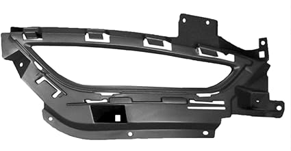 Front Driver Side Fog Light Bezel – For Use with LED Oblong Fogs – For Use Without Adaptive Cruise – Satin Black